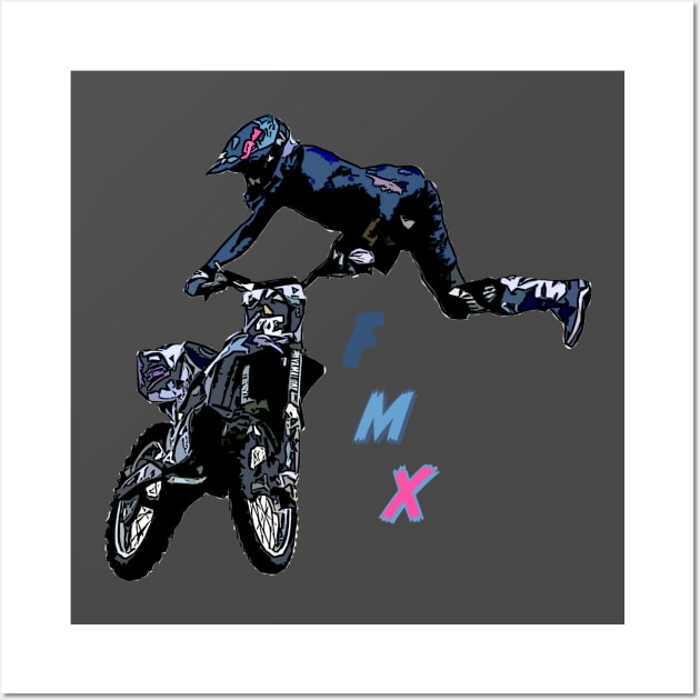 motocross freestyle Wall Art by rickylabellevie